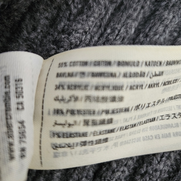 Abercrombie and Fitch Sweater Women’s XS Mock Turtleneck Cable Knit Gray - Picture 10 of 10